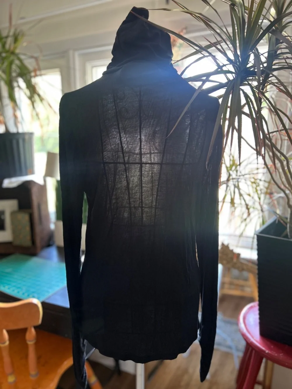 Fabletics semi-sheer turtleneck